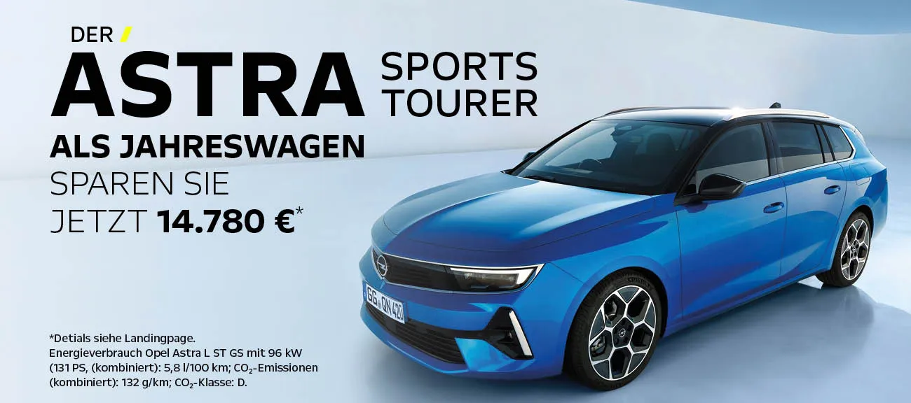 Slider Astra ST Jahreswagen